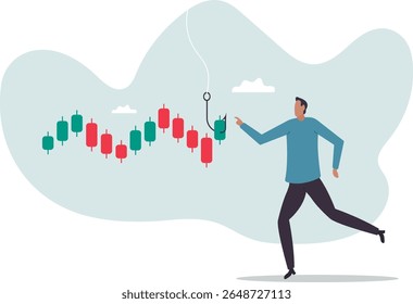 Candlestick signal to buy or sell in crypto trading or stock market, analyze data, chart and graph to make profit.character for design.