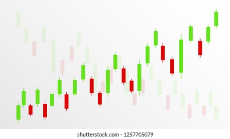 Candlestick stock exchange background vector.