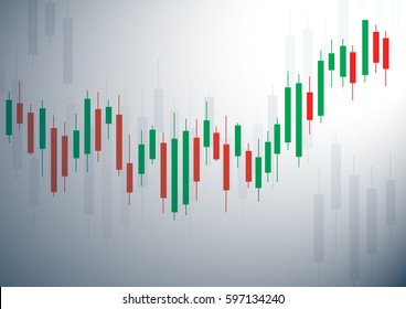 Candlestick stock exchange background vector