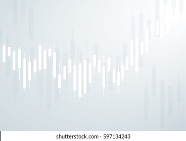 Candlestick stock exchange background vector
