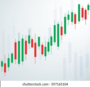 Candlestick Stock Exchange Background Vector