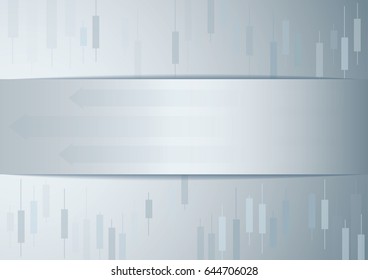 Candlestick stock exchange background vector 