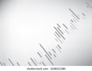 Candlestick stock market background vector. Copy space.