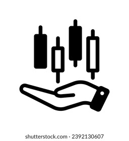 Icono vectorial de Candlestick ( mercado de valores )