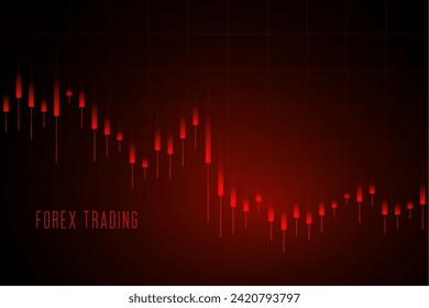 candlestick trading chart background for stock market vector