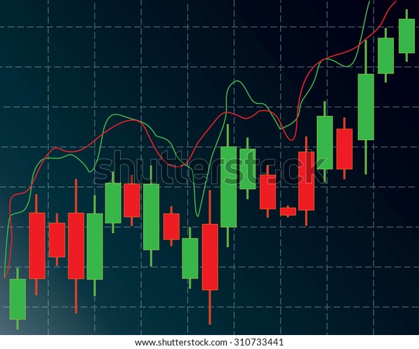 Candlestick Trading Chart Forex Day Trading Stock Vektorgrafik - 