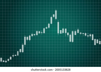 Gráfico de operaciones de candelabro aislado en la pizarra   antecedentes, inversión en el mercado de valores, compra y venta de candlestick,estudio de ganancia de internet,Haciendo efectivo en internet, ilustración vectorial 