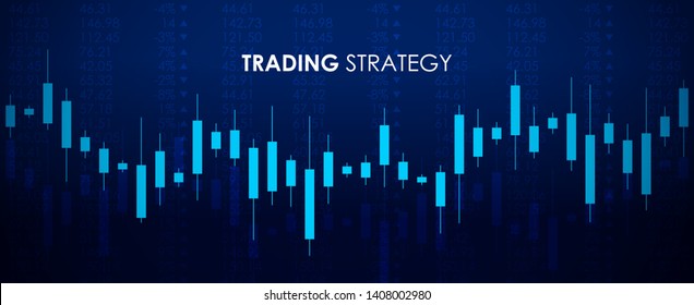 Candlestick. Trading graphic. Stock market graph. Financial chart. Investment in forex indicators. Abstract background. Flat style vector illustration.