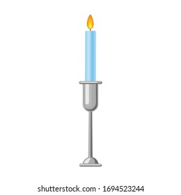 Candlestick vector icon.Cartoon vector icon isolated on white background candlestick.