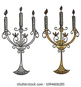 Candlestick. Vector illustration