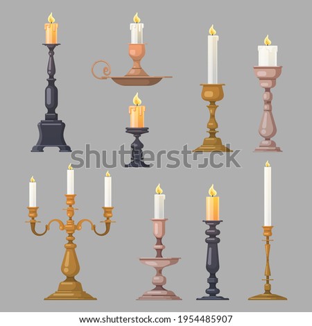 Candlesticks, candle holders and candelabra lights