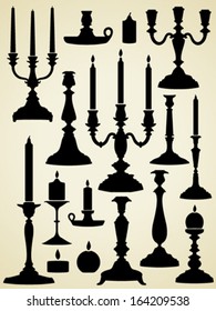 Candlesticks and candles