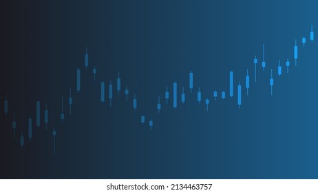 candlesticks chart show stock market price trend. finance and business background concept