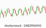 Candlesticks sideway formation pattern on grid background - bullish and bearish candlestick chart pattern wallpaper - Stock market finance chart concept.