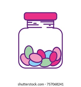 candy almonds dessert crystal jar