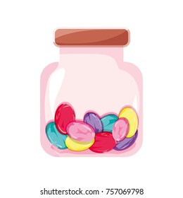candy almonds dessert crystal jar