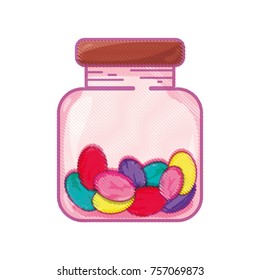 candy almonds dessert crystal jar