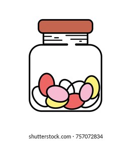 candy almonds dessert crystal jar
