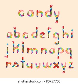 Candy alphabet