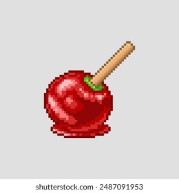 Candy apple, pixel art food