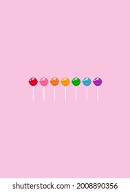 Candy background pink.Eps 10 vector.