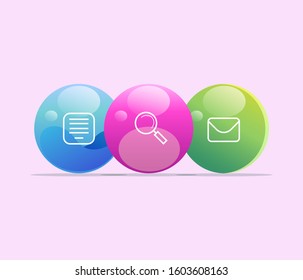 Candy ball icon in several colors for your business and many more.