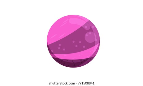 Candy ball isolated vector illustration