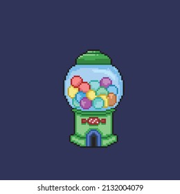 candy ball machine in pixel style