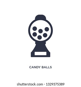 candy balls icon. Simple element illustration from bistro and restaurant concept. candy balls editable symbol design on white background. Can be use for web and mobile.