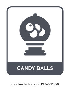 candy balls icon vector on white background, candy balls trendy filled icons from Bistro and restaurant collection, candy balls vector illustration