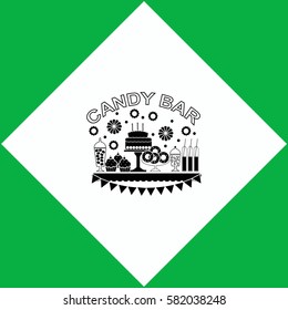 Candy bar  icon Vector design.