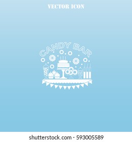 Candy bar vector  icon.