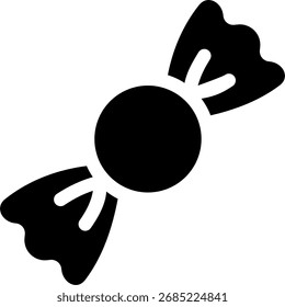 Süßigkeiten schwarz Design Glyphe Stil