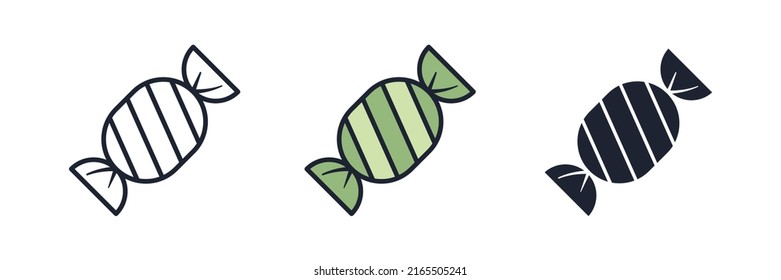 Candy bonbon icon symbol template for graphic and web design collection logo vector illustration