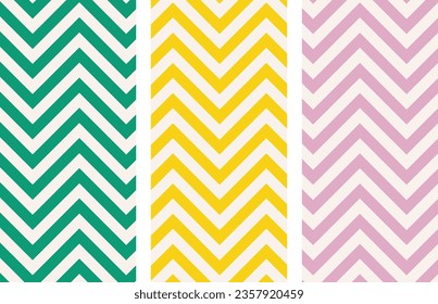 Candy Brutalist. Seamless zig zag background. Vector EPS10