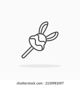 Candy Bunny line icon. Editable stroke and pixel perfect. Can be used for digital product, presentation, print design and more.