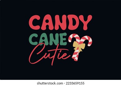 Candy can cutie Christmas t shirt design