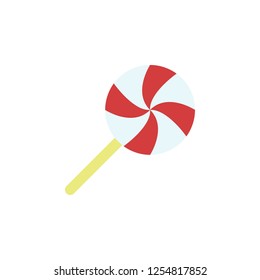 Candy cane 2 colored line icon. Simple hand drawn color element illustration. Candy cane outline symbol design from Christmas set