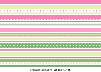 Candy cane background pink and green horizontal stripes background