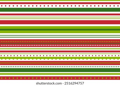 Candy cane background red and green horizontal stripes background