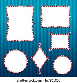 candy cane borders set 1