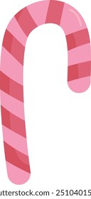 Candy cane cartoon icon. Christmas sweet symbol