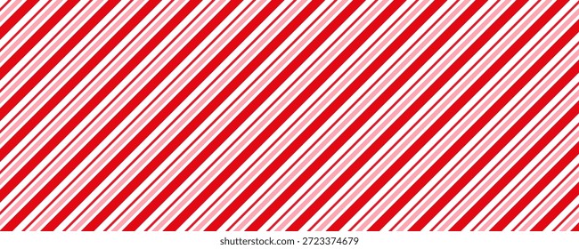 Fondo de Navidades de caña de caramelo, rayas diagonales de menta impresión sin patrón