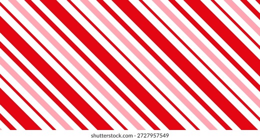 Fondo de Navidades de caña de caramelo, rayas diagonales de menta impresión sin patrón
