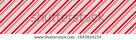 Candy cane Christmas background, peppermint diagonal stripes print seamless pattern

