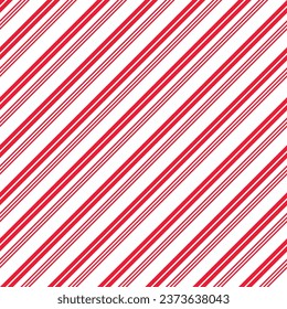 Candy cane Christmas background, seamless pattern.