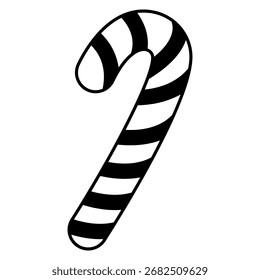 Candy cane christmas isolated icon vector illustration design vector illustration design