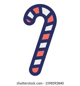 
Candy, cane, christmas Isolated Vector icon which can easily modify or edit
