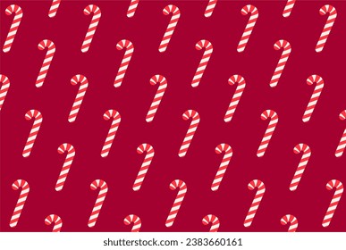candy cane christmas pattern - hd, clean and editable