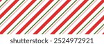 Candy cane Christmas seamless pattern background vector illustration
